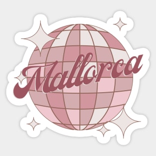 Mallorca España Spain Retro Vintage party holiday Sticker